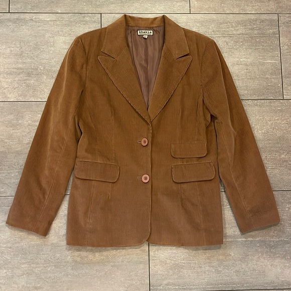Khakis International Design Jackets & Blazers - Khakis International Design Vintage Corduroy Jacket, Tan / Light Brown, Medium